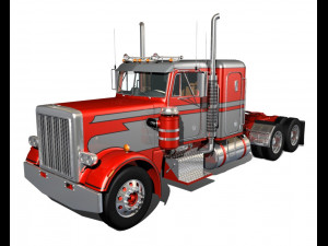 p359 semi truck Modello 3D