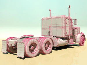p359 semi truck 3D Model