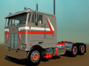 352 semi truck Modèle 3D