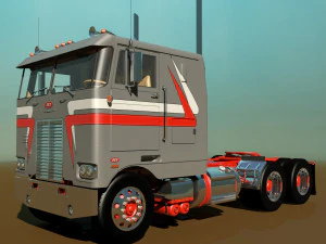 352 semi truck 3D Model