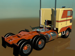 352 semi truck Modèle 3D