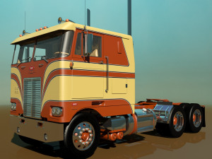 352 semi truck Modèle 3D