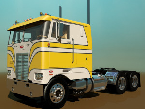 352 semi truck Modèle 3D