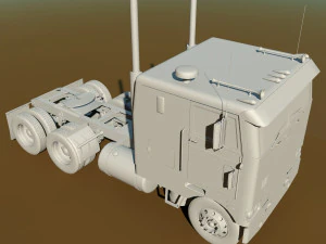 352 semi truck 3D Model
