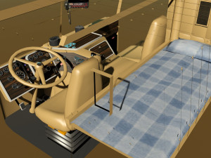 352 semi truck Modèle 3D