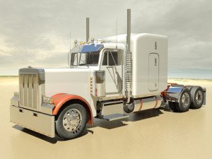p379 semi truck 3D Model