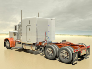 p379 semi truck 3D Model