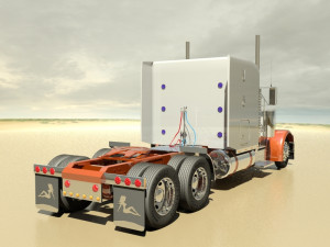 p379 semi truck 3D Model