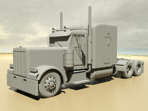 p379 semi truck 3D Model