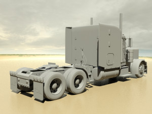 p379 semi truck 3D Model
