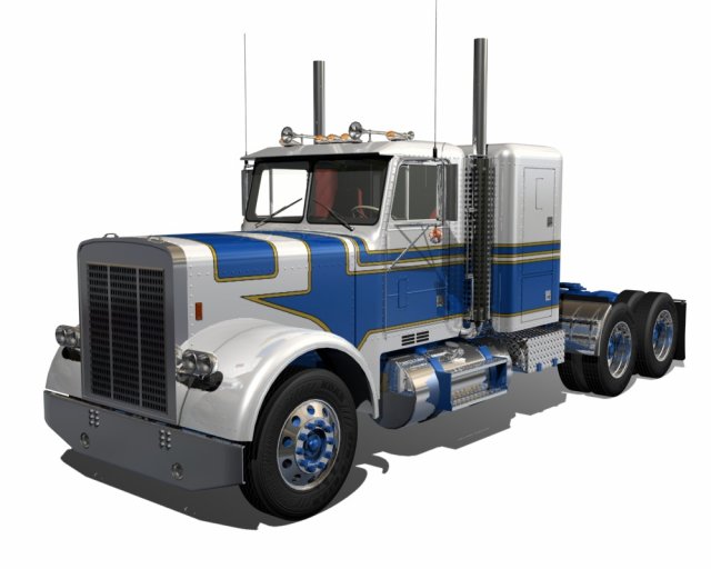 flc semi truck 3D 模型 .c4d .max .obj .3ds .fbx .stl .blend