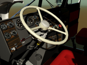 flc semi truck 3D 模型