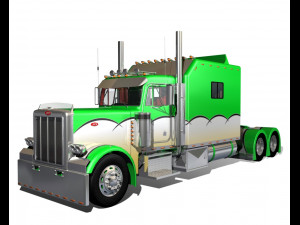 379 legacy semi truck Modello 3D