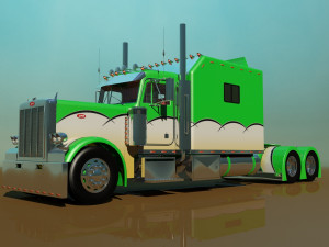 379 legacy semi truck 3D Модель