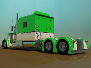 379 legacy semi truck 3D Модель