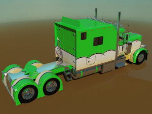 379 legacy semi truck 3D Модель