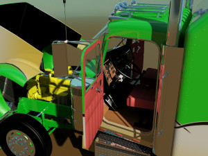 379 legacy semi truck 3D Модель