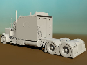 379 legacy semi truck 3D Модель