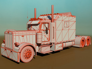 379 legacy semi truck 3D Модель