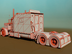 379 legacy semi truck 3D Модель