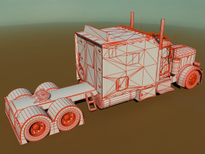 379 legacy semi truck 3D Модель
