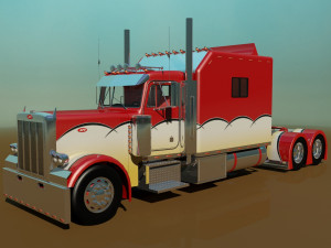 379 legacy semi truck 3D Модель