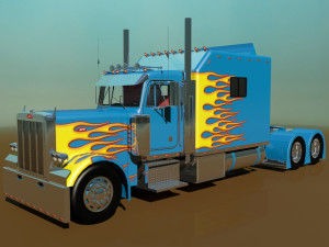 379 legacy semi truck 3D Модель