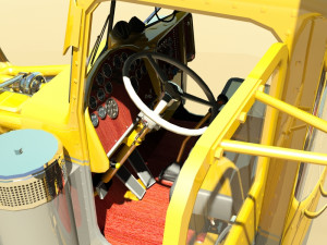 custom semi truck Modèle 3D