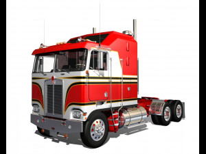 k100c semi truck Modello 3D