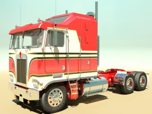 k100c semi truck 3D 모델