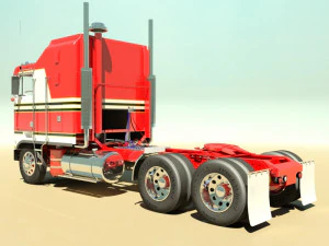 k100c semi truck 3D Model