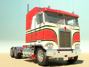 k100c semi truck 3D 모델