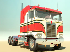k100c semi truck 3D Model