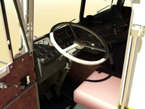 k100c semi truck 3D Model