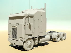 k100c semi truck 3D 모델