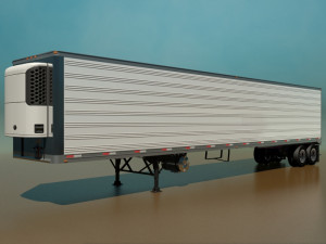 refrigerated semi trailer 3D 모델