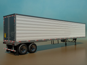 refrigerated semi trailer 3D 모델