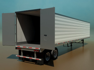 refrigerated semi trailer 3D 모델