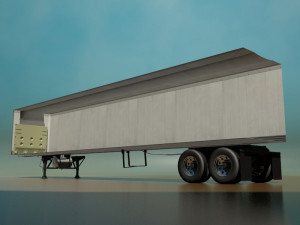 refrigerated semi trailer 3D 모델
