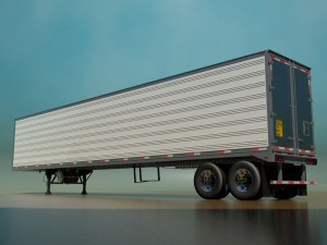 refrigerated semi trailer 3D 모델