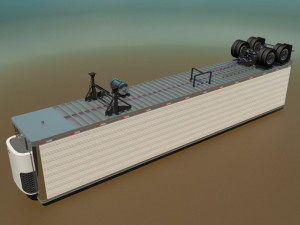 refrigerated semi trailer 3D 모델