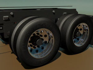 refrigerated semi trailer 3D 모델