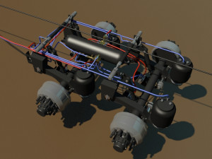 refrigerated semi trailer 3D 모델