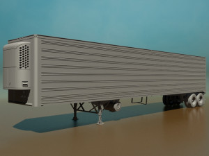 refrigerated semi trailer 3D 모델