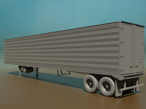 refrigerated semi trailer 3D 모델