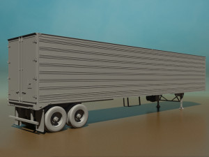 refrigerated semi trailer 3D 모델