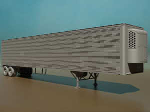 refrigerated semi trailer 3D 모델