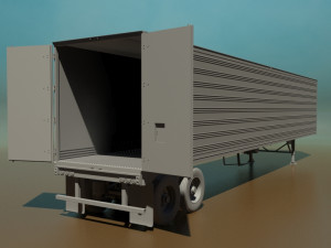 refrigerated semi trailer 3D 모델