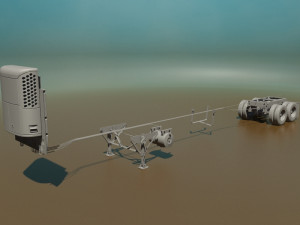 refrigerated semi trailer 3D 모델