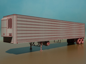 refrigerated semi trailer 3D 모델